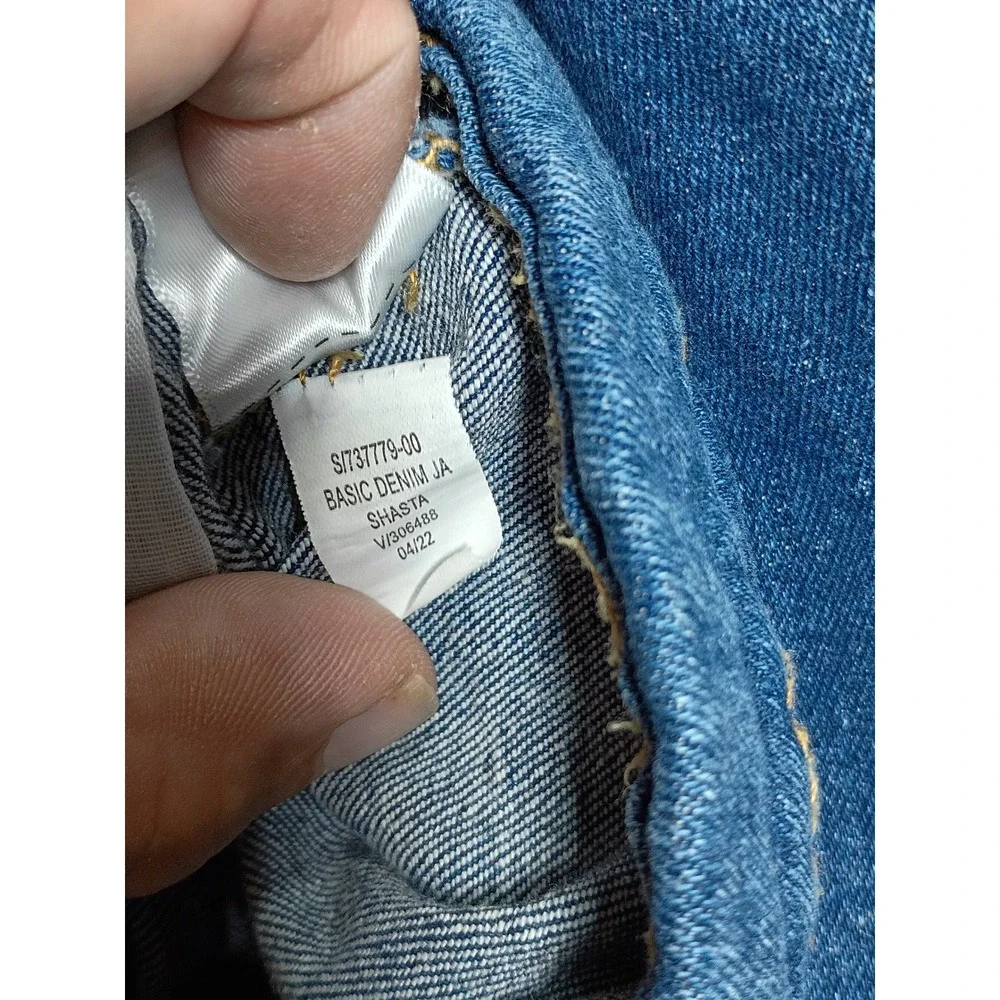 Old Navy Kids Denim Trucker Jacket Blue M (8) Stretch Cotton